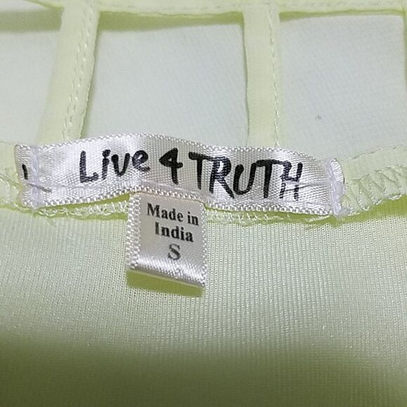 Live 4 Truth Yellow High Low Cage Top Dress (S) - Picture 3 of 4